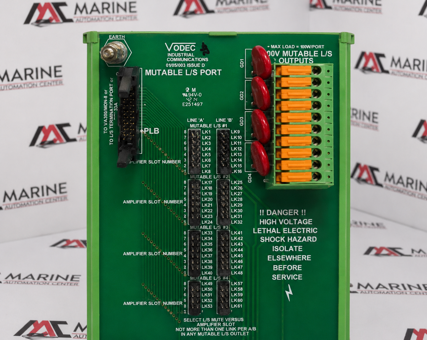 BARTEC VODEC Loudspeaker Mute Port Mutable L/S Port thumbnail