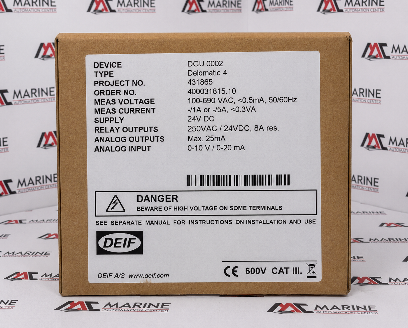 DEIF Delomatic 4 DGU 0002 Generator Control Unit thumbnail