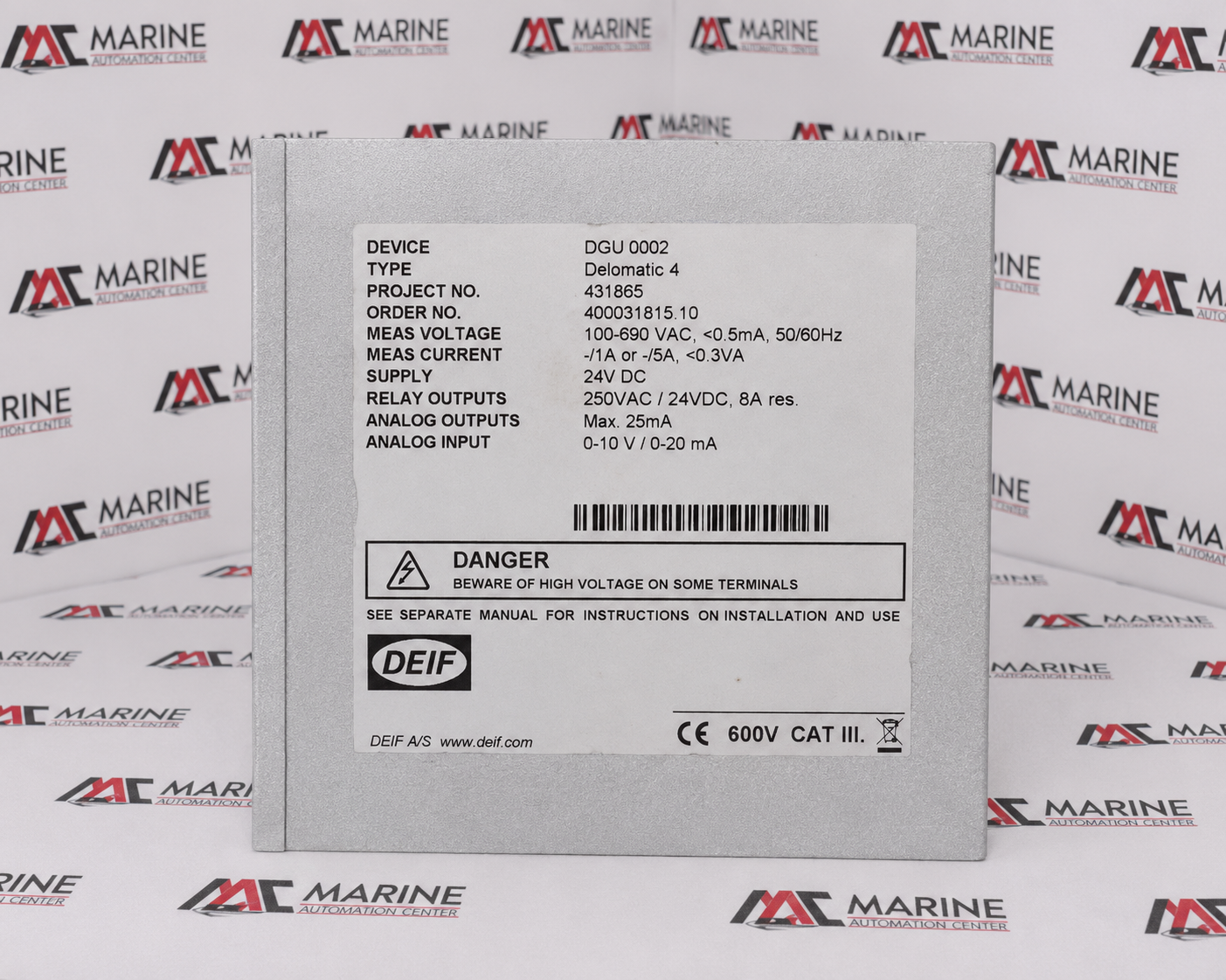 DEIF Delomatic 4 DGU 0002 Generator Control Unit thumbnail