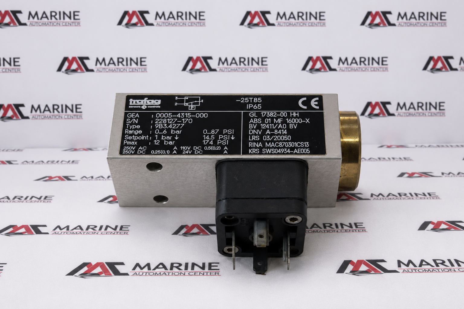 Trafag Sensors & Controls Mechanical Pressure Switch 9B3.4277 thumbnail