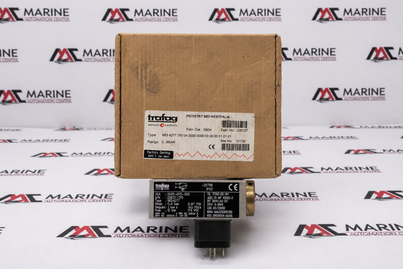 Trafag Sensors & Controls Mechanical Pressure Switch 9B3.4277 thumbnail