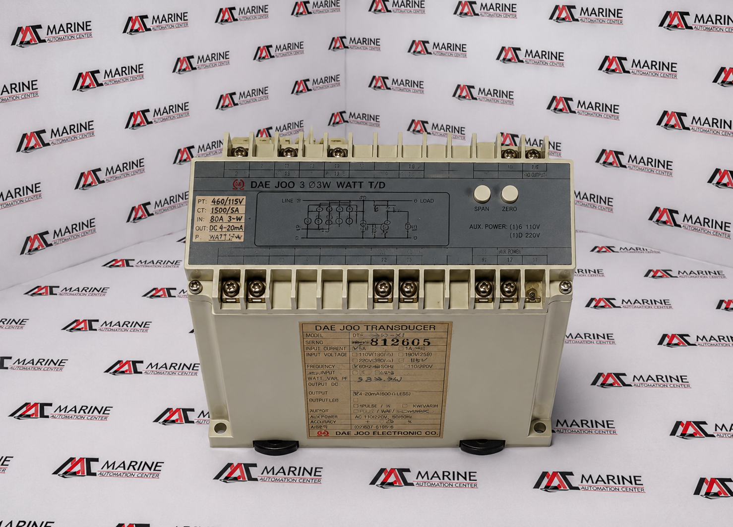 DAE JOO Electronic Co., Ltd.  Power Measurement Transducer DT-3ØW-X1
